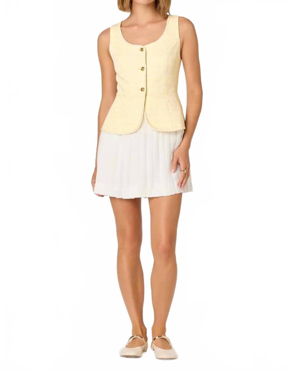NEW ASTR sheridan mini dress in yellow